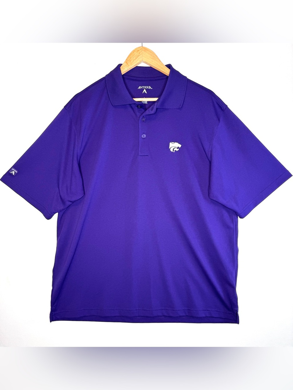 Antigua KSU Wildcats Polo Shirt men's size large embroidered Kansas State NCAA